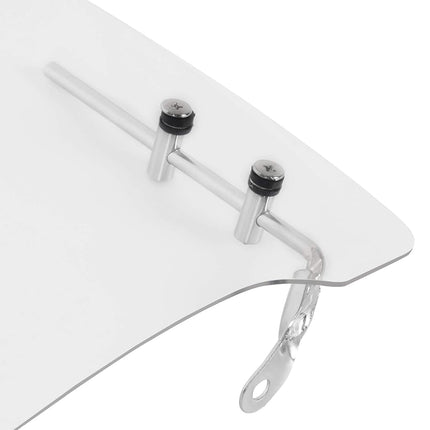 ECOTRIC Universal Scooter Windshield 14.3"x16.5" Compatible with Yamaha Honda 125cc 150cc Moped Dirt Bike Motorcycle Windscreen Transparent Acrylic