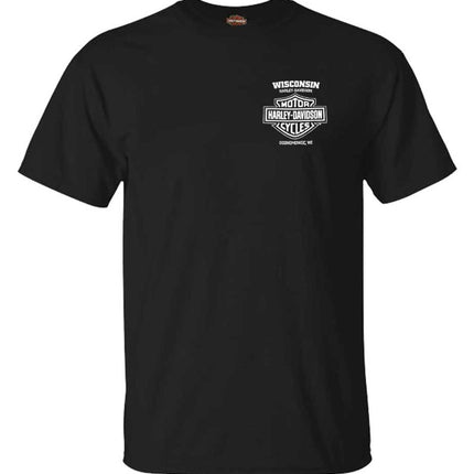 Harley-Davidson Men's Lightning Crest Crew-Neck Sh