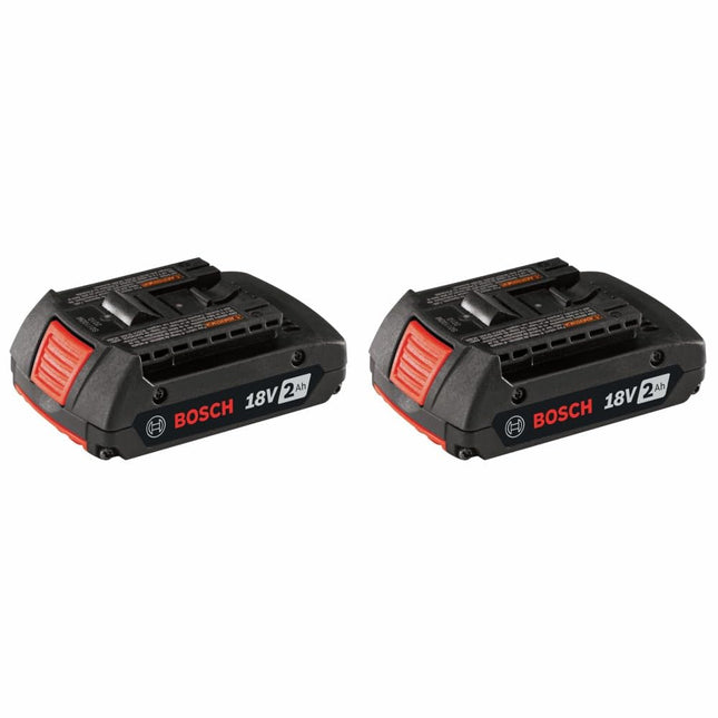 Bosch BAT612-2PK 18-volt Lithium-Ion 2.0 AH Slim P