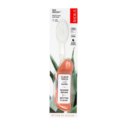 RADIUS Toothbrush Big Brush with Replaceable Head,