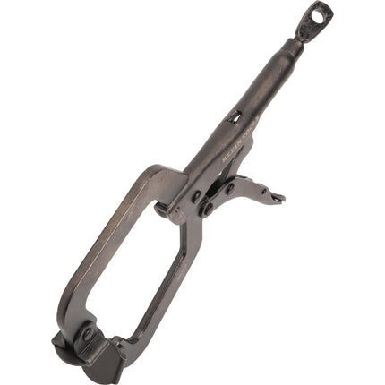 Klein Tools 38621 C-Clamp Locking Pliers with Swivel Pad Jaws, Intuitive Thumb Knob, Adjustable Clamp for Home, Shop, Woodworking, 9-Inch