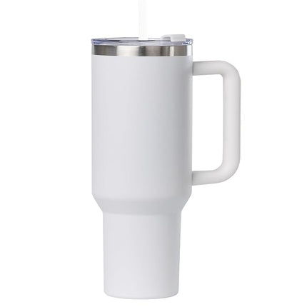 Sip+Sea Cayman 40 oz Stainless Steel Tumbler with Handle, Lid, and Straw | Double Wall Vacuum Insulated