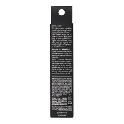 e.l.f. Wow Brow Gel, Volumizing, Buildable, Wax-Gel Hybrid, Creates Full, Voluminous-Looking Brows, Locks Brow Hairs In Place, Brunette, Fiber-Infused 3.5g