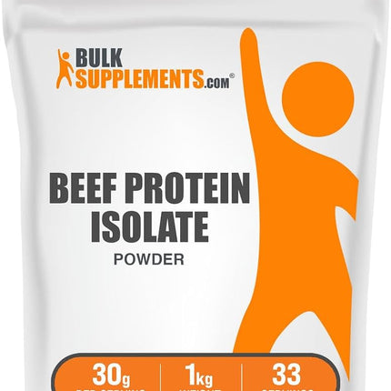 BulkSupplements.com Beef Protein Isolate Powder - 
