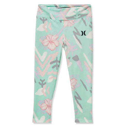 Hurley Girls' Leggings, Mint Foam Tie Dye, Large