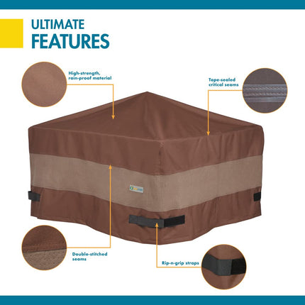 Duck Covers Ultimate Square Fire Pit Cover, 40-Inch