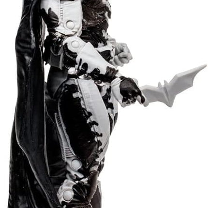 McFarlane Toys, 7-Inch DC Direct Black Adam Gold Label Batman Action (Line Art Variant) Figure with 22 Moving Parts, Collectible DC Black Adam Comic Figure with Unique Comic Book – Ages 12+