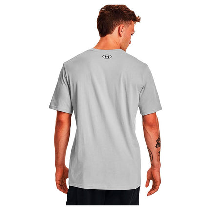 Under Armour Mens Left Chest Lockup Short Sleeve T Shirt, (011) Mod Gray Medium Heather/Black/Black, XXL