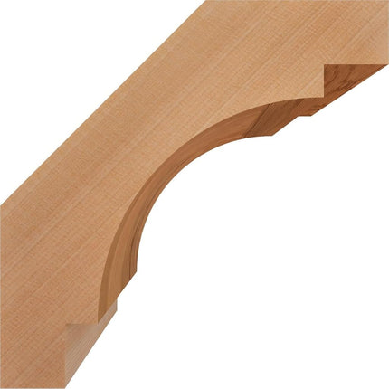 Ekena Millwork BRC06X10X10MRC00SWR Merced Smooth Brace, 5 1/2" Width x 10" Depth x 10" Height, Western Red Cedar