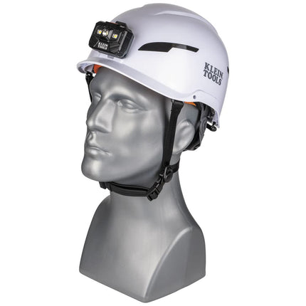 Safety Helmet Type-2 Non-Vented Class E w/Recharge Headlamp