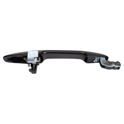 TRQ Rear Left Exterior Door Handle Black Drivers Side Compatible with 2006-2011 Honda Civic
