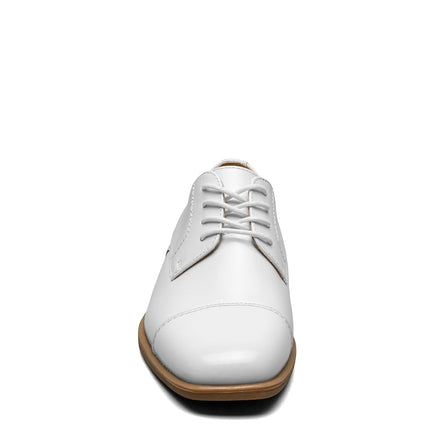 Florsheim Boys Men's Reveal Jr. Cap Toe OxfordOxford, White, 13.5 US Big Kid