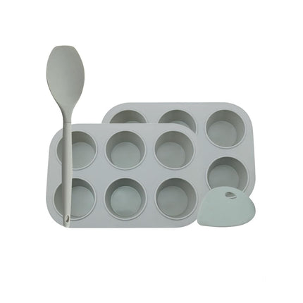 G&S Metal Products GSDVP17 Muffin and spoonula, 4-Piece Set, Multi