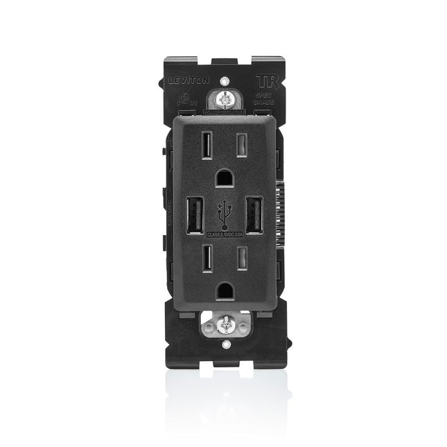 Leviton RUAA1-OB Renu USB Charger/Tamper-Resistant