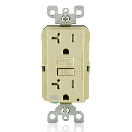 Leviton Weather Resistant GFCI Receptacle, Self-Te
