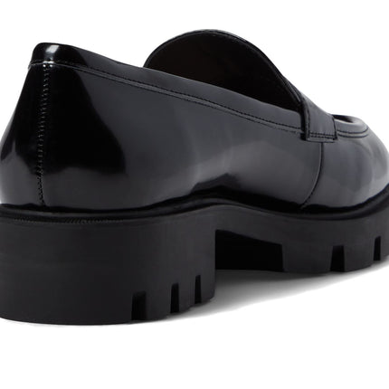 NINE WEST Women's Maibel3 Slip On Loafers, Black Patent, 6.5 UK