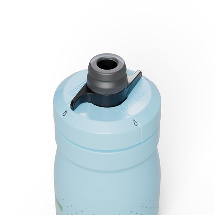 CamelBak Podium 15oz Bike Water Bottle - Easy Squeeze Bottle - Fits Most Bike Cages, Crystal Blue