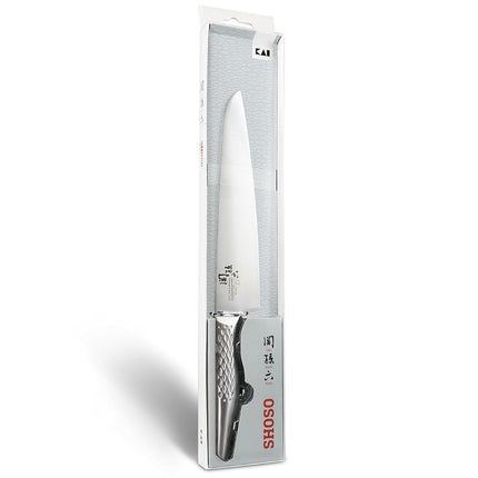 KAI Seki Magoroku Shoso Nakiri 16.5 cm Blade Length - 5CR15MoV Stainless Steel 56 (±1) HRC - Convex Grind - 18-8 Stainless Steel Handle with Diamond Pattern - Vegetable Knife - Made in Japan
