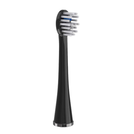 Cabezales de repuesto compactos originales Waterpik con cubiertas para cepillo dental de hilo dental Sonic-Fusion SFRB-2EB, 2 unidades, negro
