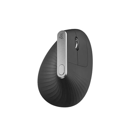Logitech MX Vertical Ergonomic Mouse, Multi-Device, Bluetooth or 2.4GHz Wireless with USB Unifying Receiver, 4000 DPI Optical Tracking, 4 Buttons, Fast Charging, Laptop/PC/Mac/iPad OS- Black