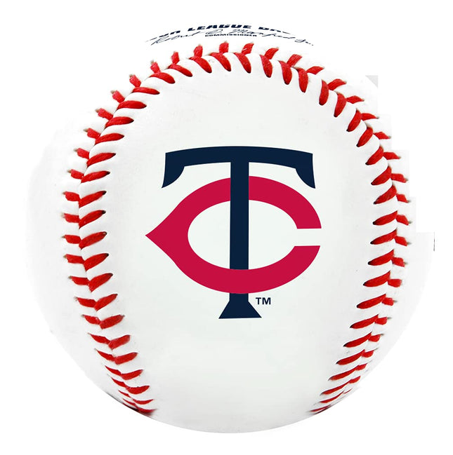 Jarden Sports Licensing Rawlings MLB Minnesota Twins Team Logo Baseball, White, 1