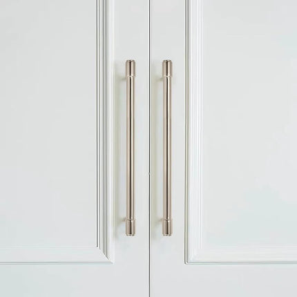 khtumeware 6 Pack Polished Nickel Cabinet Pulls 10 Inch(256mm) Center to Center Kitchen Cabinet Hardware Heavy Duty Handles for Cabinets Pulls for Cabinets Dresser Pulls