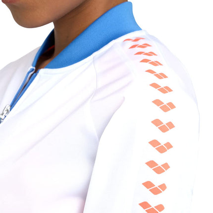 Arena Women's Icons Relax Iv Team Jacket, White/Roy/White/Nespola, XS