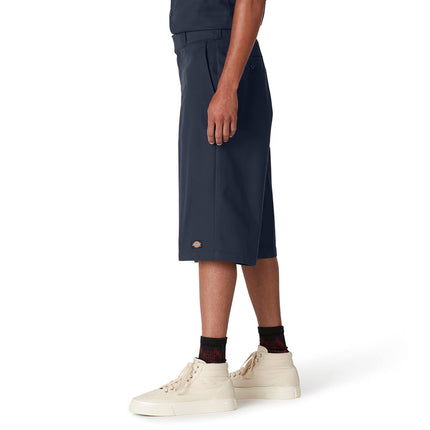 Dickies Men's 15 Inch Inseam Work Short with Multi Use Pocket Utility, Dark Navy V1, 40
