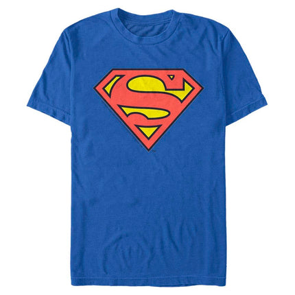 DC Comics Men's Superman Logo T-Shirt, Royal, XXL