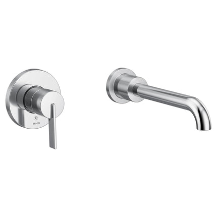 Moen WT6221 CIA Grifo de bañera de pared de un solo mando y alto caudal con caño de 10", cromo