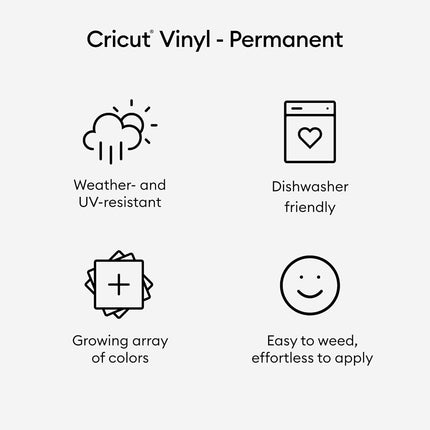 Cricut Vinilo Permanente Blanco de Calidad Superior a Granel