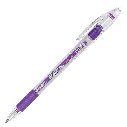 Pentel Solar Pop Neon Gel Pen, (0.6mm) Medium Line, Violet Ink - K96-V