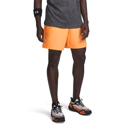 Under Armour Mens Woven Graphic Shorts Orange/Cast