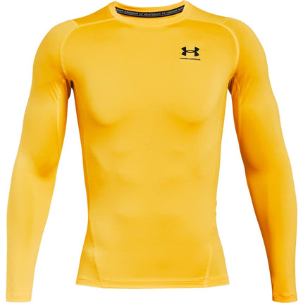 Under Armour Men's Standard HeatGear Compression Long-Sleeve T-Shirt, (790) Taxi / / Black, 3X-Large