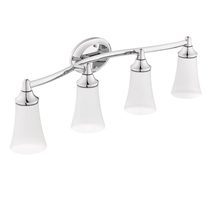 Standard Plumbing Supply Moen YB2864CH Éclairage de salle de bain Eva, Chrome, 10.60 x 10.00 x 34.50 pouces
