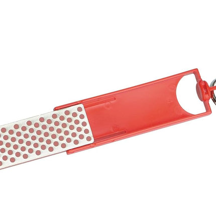 DMT F70F Diamond Mini-Sharp Sharpener Fine Knife, Red
