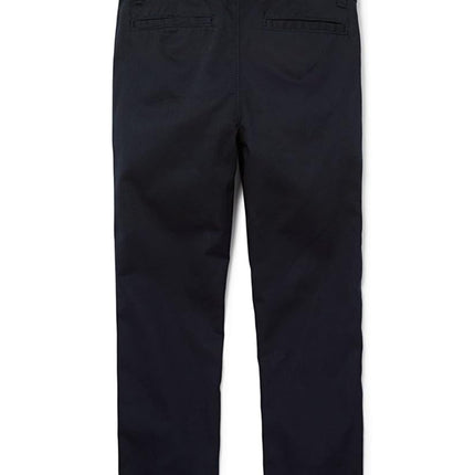 The Children's Place Boys' Husky Stretch Skinny Chino Pants, Flax/New Navy/Black 3-Pack, 18