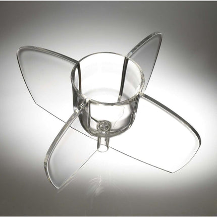 Prodyne Cold Ice Acrylic Bowl, 6.5 Qt, Off-White