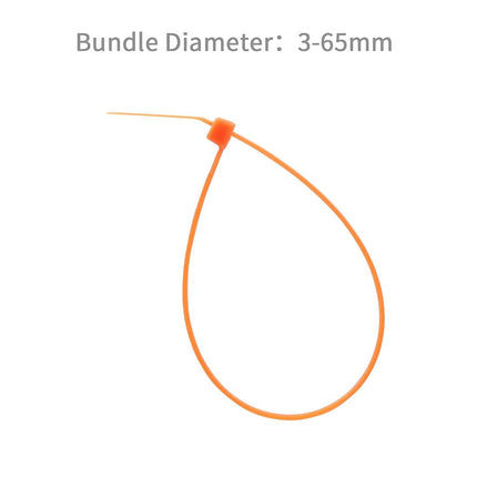 XINGO 10 Inch Cable Zip Ties (500 Pack), 40 Lbs Tensile Strength-Heavy Duty, Self-Locking Nylon Plastic Nylon Wire Ties for indoor and outdoor use(Orange)
