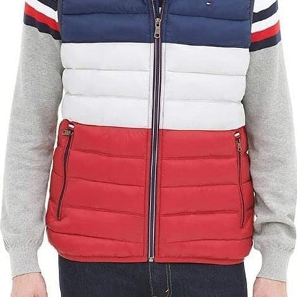 Tommy Hilfiger mensLightweight Down Quilted Puffer Vest Long Sleeve Down Vest - - XX-Large