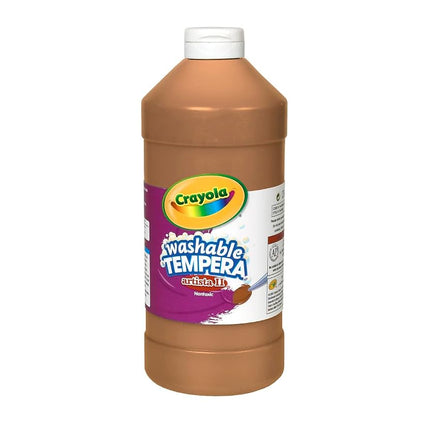 Artista II Washable Tempera Paint, Brown, 32 oz
