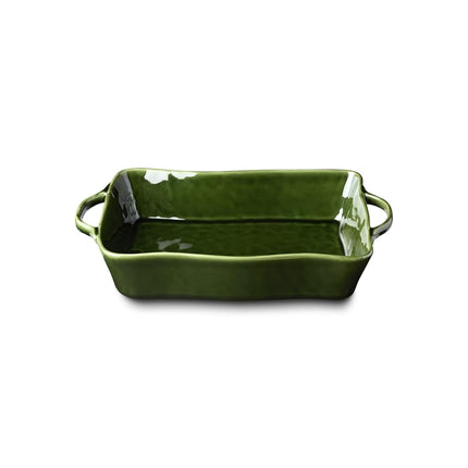 Verde Medium Rectangular Stoneware Baker – 14” x 8.75” x 2.75” – 96oz Deep Dish for Casseroles, Lasagna & Roasting – Oven, Microwave & Dishwasher Safe – Stylish Oven-to-Table Bakeware