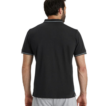 ARENA Unisex Team Polo Shirt Cotton Solid Polo Shirt, Black, XXL