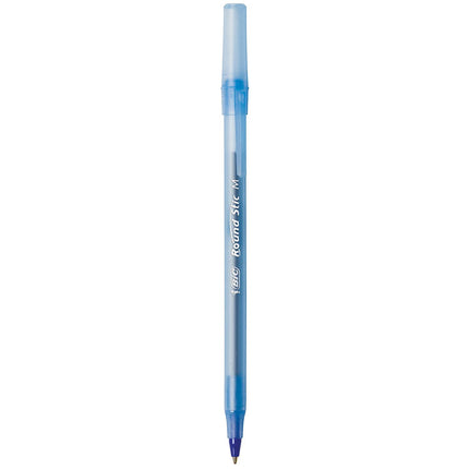 Bolígrafos BiC PENS paquete grande a granel de 240 bolígrafos de tinta, bolígrafos Bic Round Stic Xtra Life de punta mediana de 1.0 mm, 120 bolígrafos negros y 120 bolígrafos azules en un paquete combinado