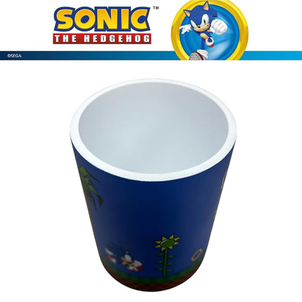 Sega Sonic The Hedgehog Gamer Kids Toothbrush Holder - Makeup Brushes/Pens Tumbler, (Officially Licensed Product) by Franco Collectibles