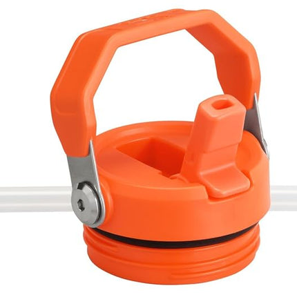 Stanley IceFlow Flip Straw 2.0 Water Bottle 24 Oz | Built in Straw with Larger Mouth | Lightweight & Leak Resistant | Insulated Stainless Steel | BPA Free | Tiger Plum