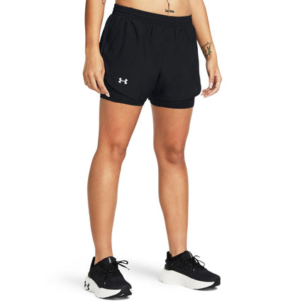 Under Armour Men's UA LAUNCH 7'' 2-IN-1 SHORT, Men's Running Shorts with a Breathable Inner Layer, 4-Way Stretch Compression Shorts, Ultra-Light Gym Shorts