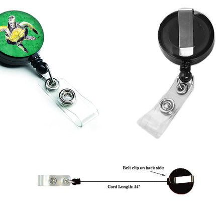 Caroline's Treasures Turtle Retractable Badge Reel, Multicolor (8671BR)