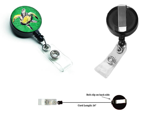 Caroline's Treasures Turtle Retractable Badge Reel, Multicolor (8671BR)