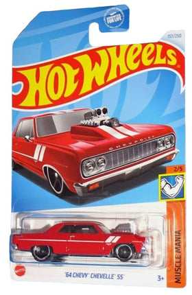 Hot Wheels '64 Chevy Chevelle SS Red Muscle Mania 